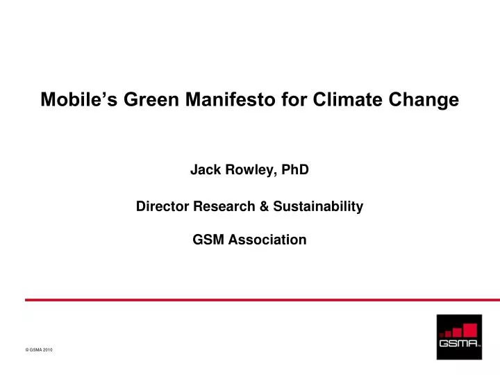 mobile s green manifesto for climate change