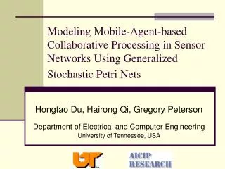 Hongtao Du, Hairong Qi, Gregory Peterson Department of Electrical and Computer Engineering