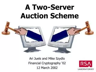 A Two-Server Auction Scheme