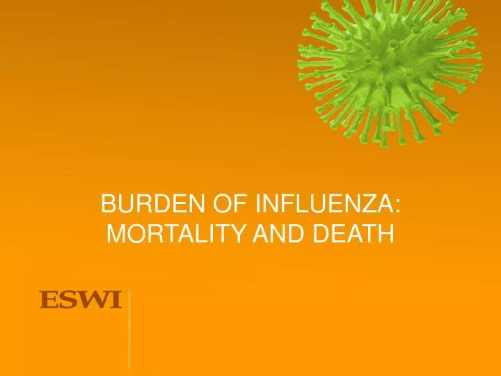 burden of influenza mortality and death