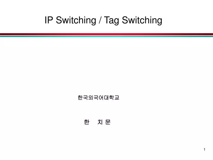 ip switching tag switching