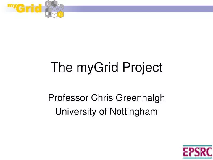 the mygrid project