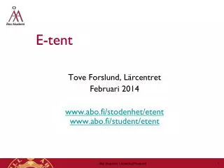 e tent