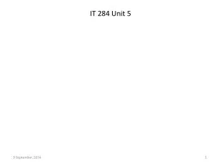 IT 284 Unit 5
