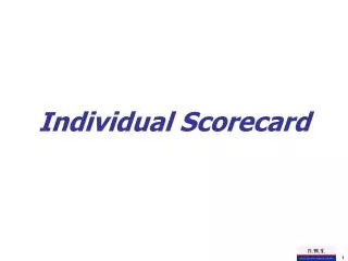 individual scorecard