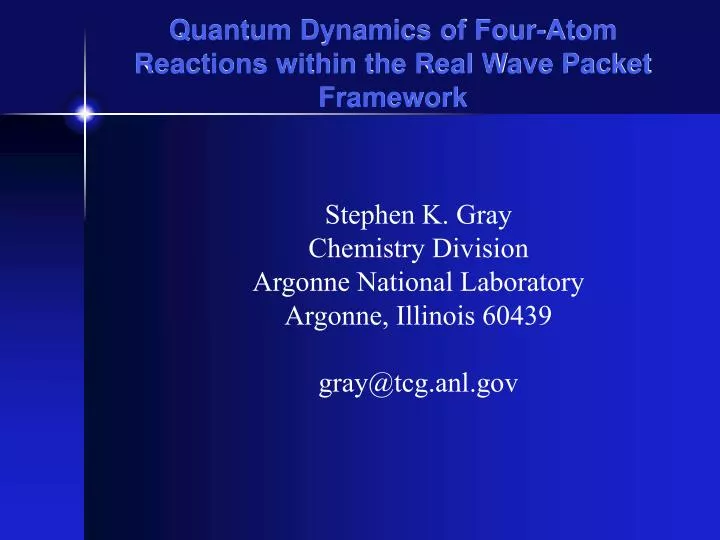 quantum dynamics of four atom reactions within the real wave packet framework