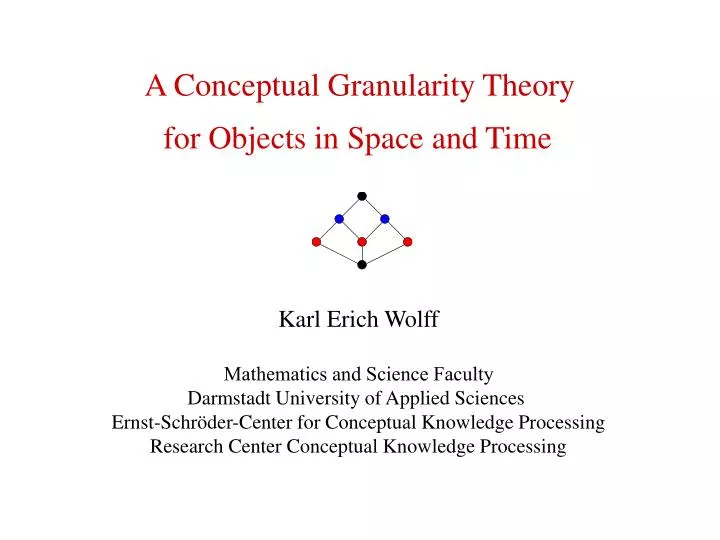 a conceptual granularity theory
