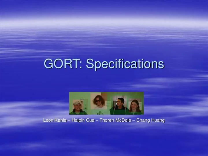 gort specifications