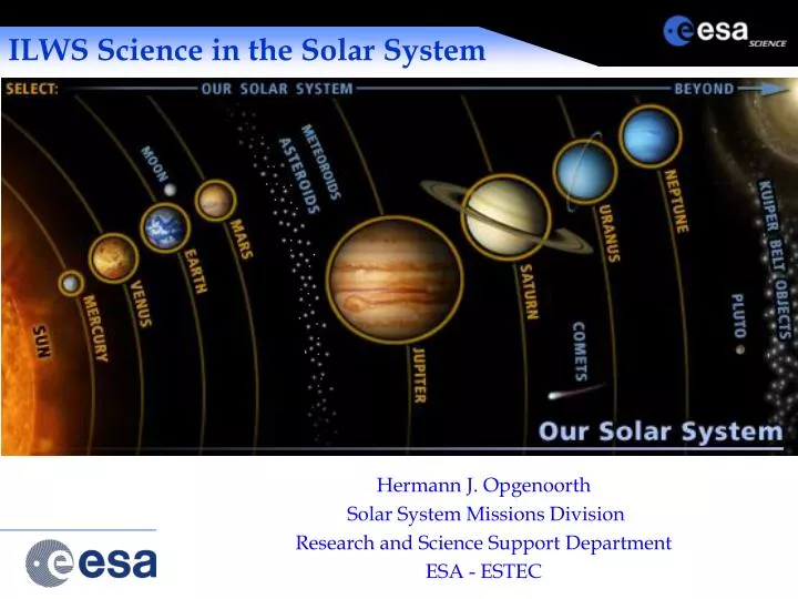 ilws science in the solar system