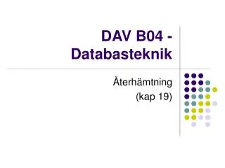 dav b04 databasteknik