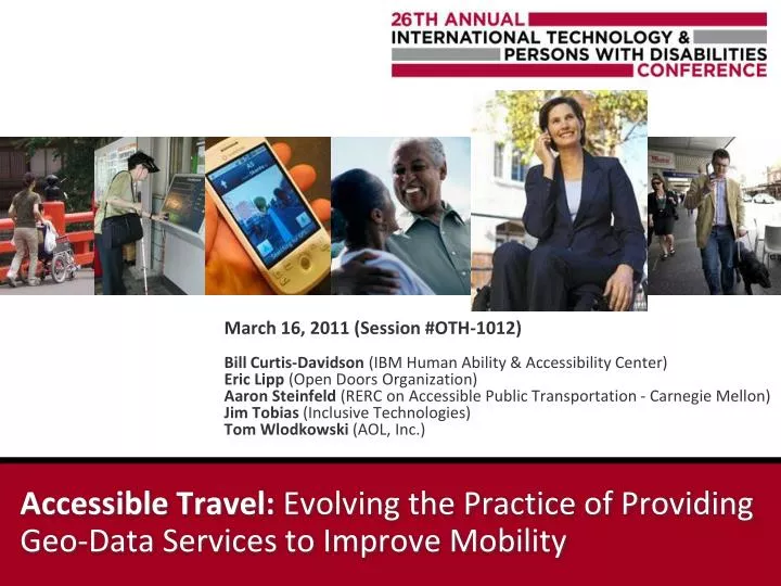 accessible travel evolving the practice of providing geo data services to improve mobility