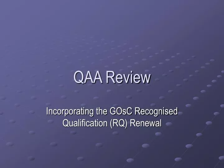 qaa review