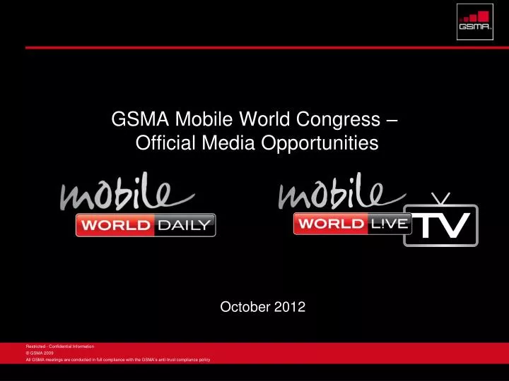 gsma mobile world congress official media opportunities