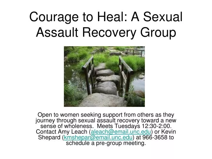 courage to heal a sexual assault recovery group