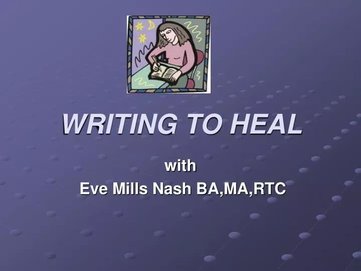 writing to heal