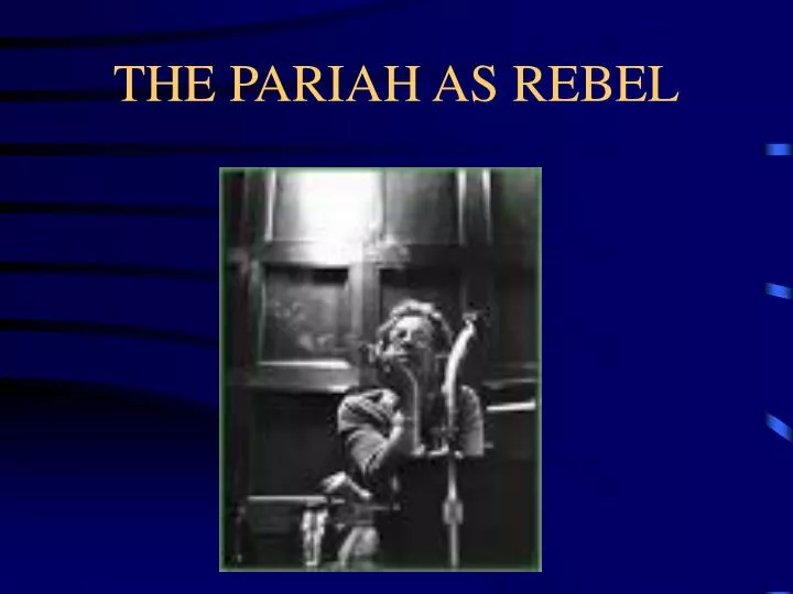 the pariah as rebel