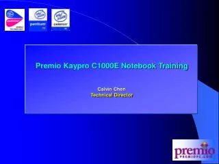 Premio Kaypro C1000E Notebook Training