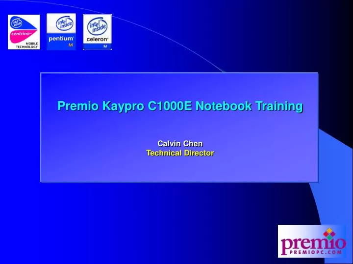 premio kaypro c1000e notebook training