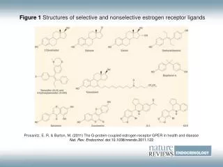 Figure 1 Structures of selective and nonselective estrogen receptor ligands