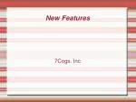 New Features - slide 1