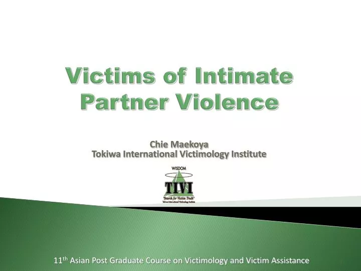 victims of intimate partner violence