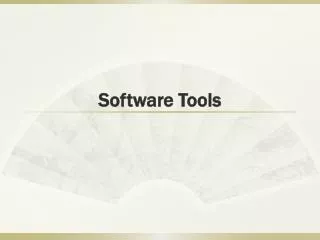 Software Tools