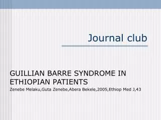 Journal club