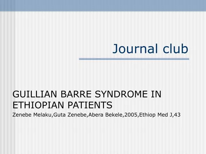 journal club