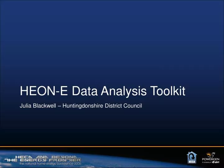 heon e data analysis toolkit
