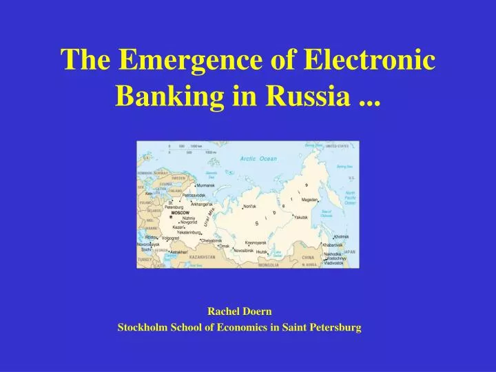 the emergence of electronic banking in russia