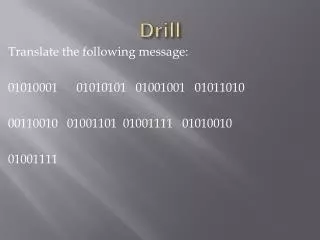 drill