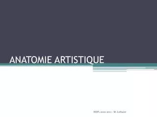 anatomie artistique