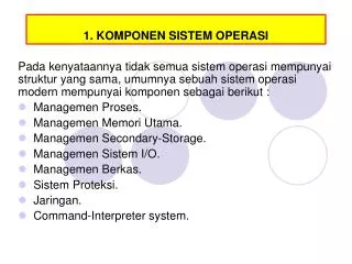 1 komponen sistem operasi