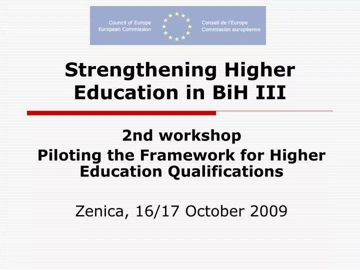 strengthening higher education in bih iii