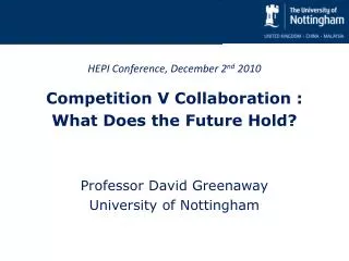 HEPI Conference, December 2 nd 2010