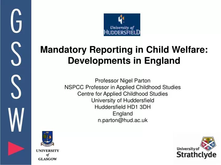 mandatory reporting in child welfare developments in england