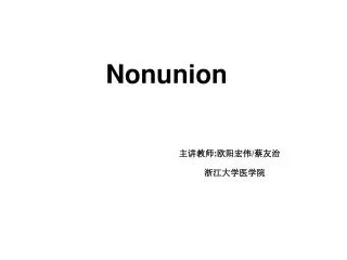 Nonunion