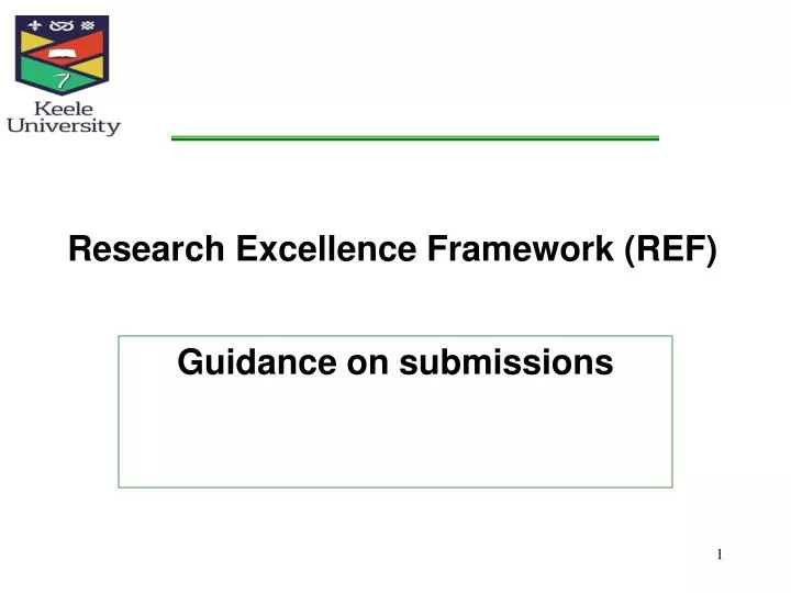 research excellence framework ref