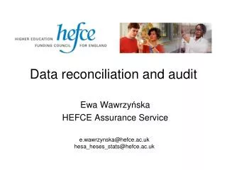 Data reconciliation and audit