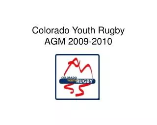 Colorado Youth Rugby AGM 2009-2010