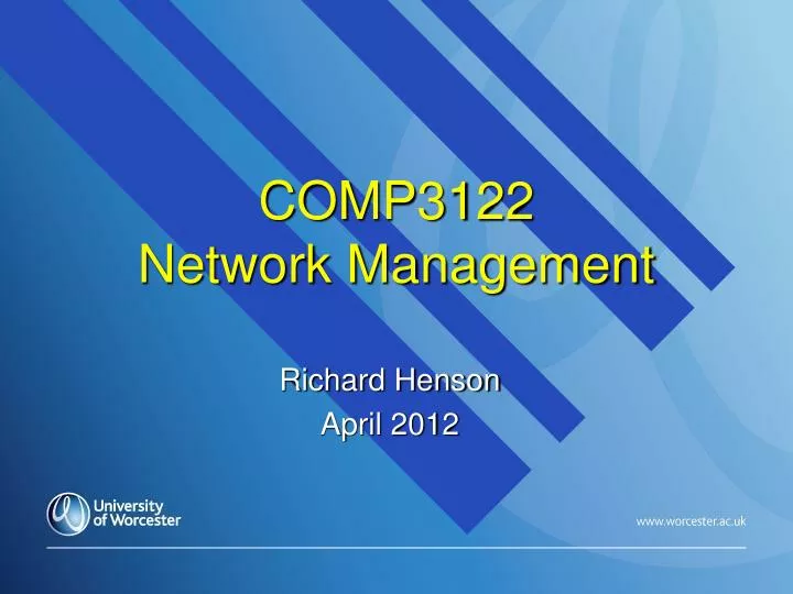 comp3122 network management