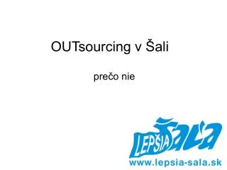 outsourcing v ali