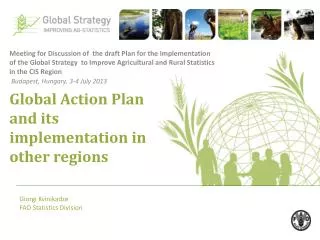 Global Action Plan and its implementation in other regions