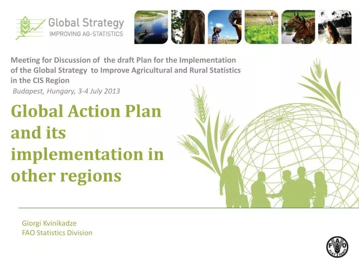 global action plan and its implementation in other regions