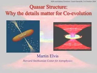 Quasar Structure: Why the details matter for Co-evolution