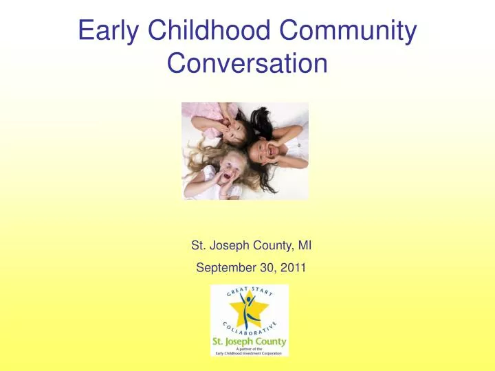 early childhood community conversation