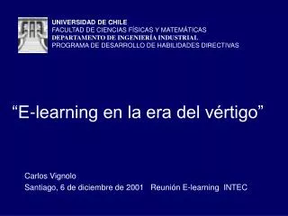 e learning en la era del v rtigo