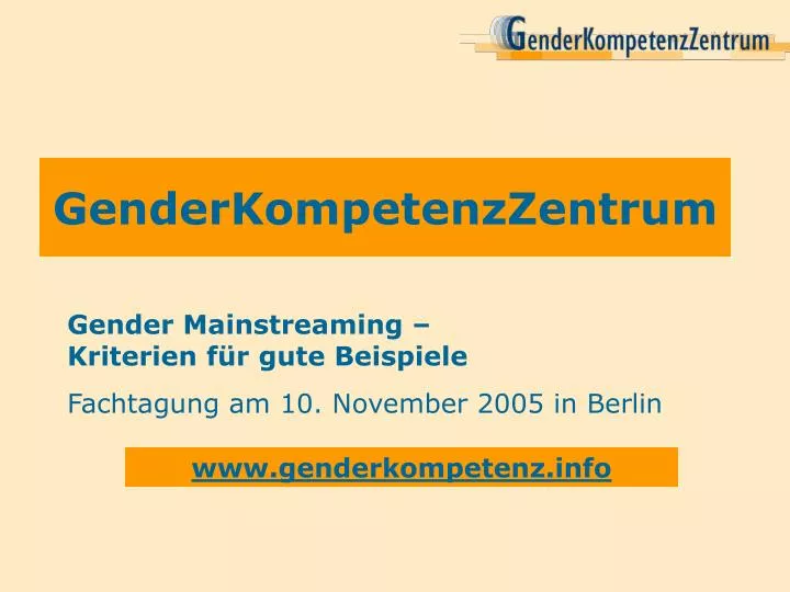 genderkompetenzzentrum