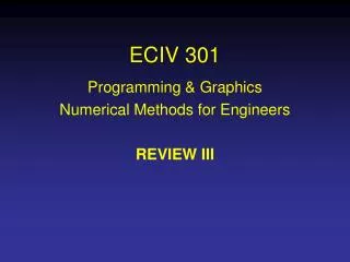 ECIV 301