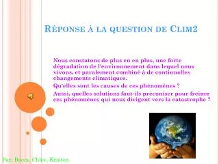 r ponse la question de clim2